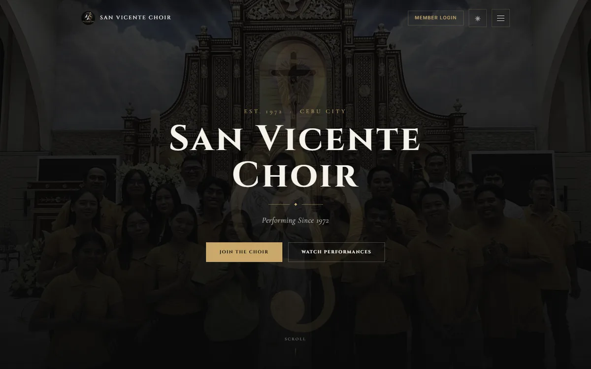 San Vicente Choir homepage